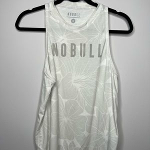 NOBULL White Hibiscus Tank